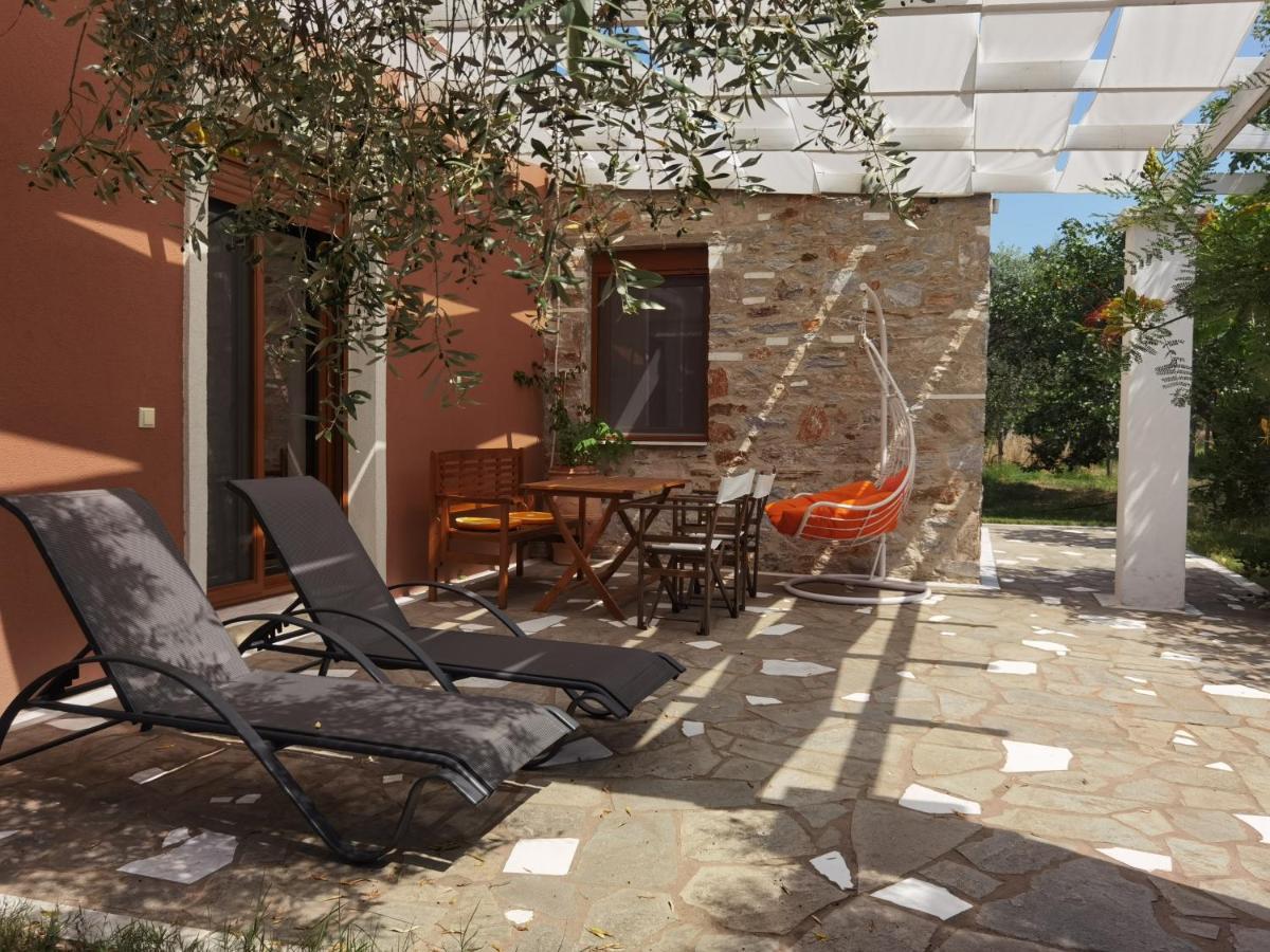 Elea Stone Houses In Organic Quiet Olive Grove, Prinos, Thassos Exteriör bild