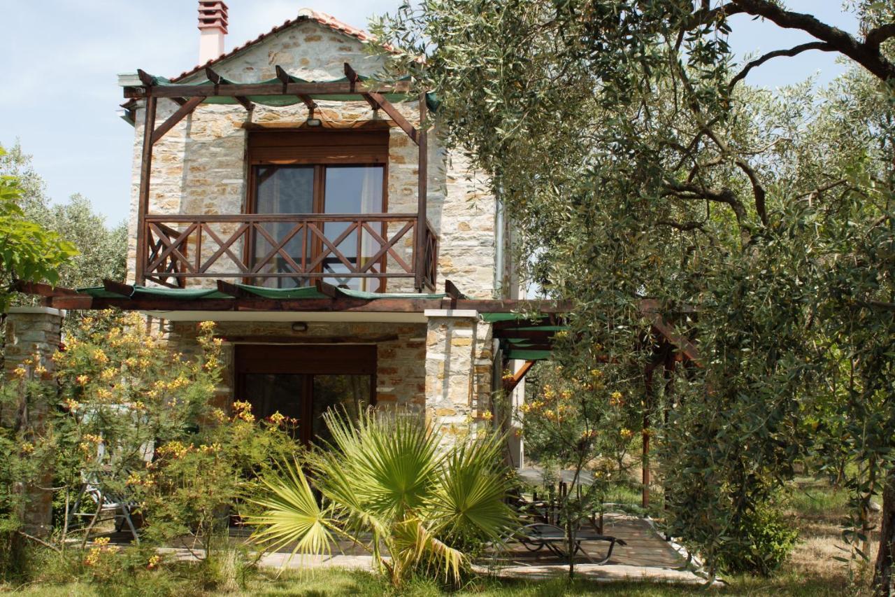Elea Stone Houses In Organic Quiet Olive Grove, Prinos, Thassos Exteriör bild