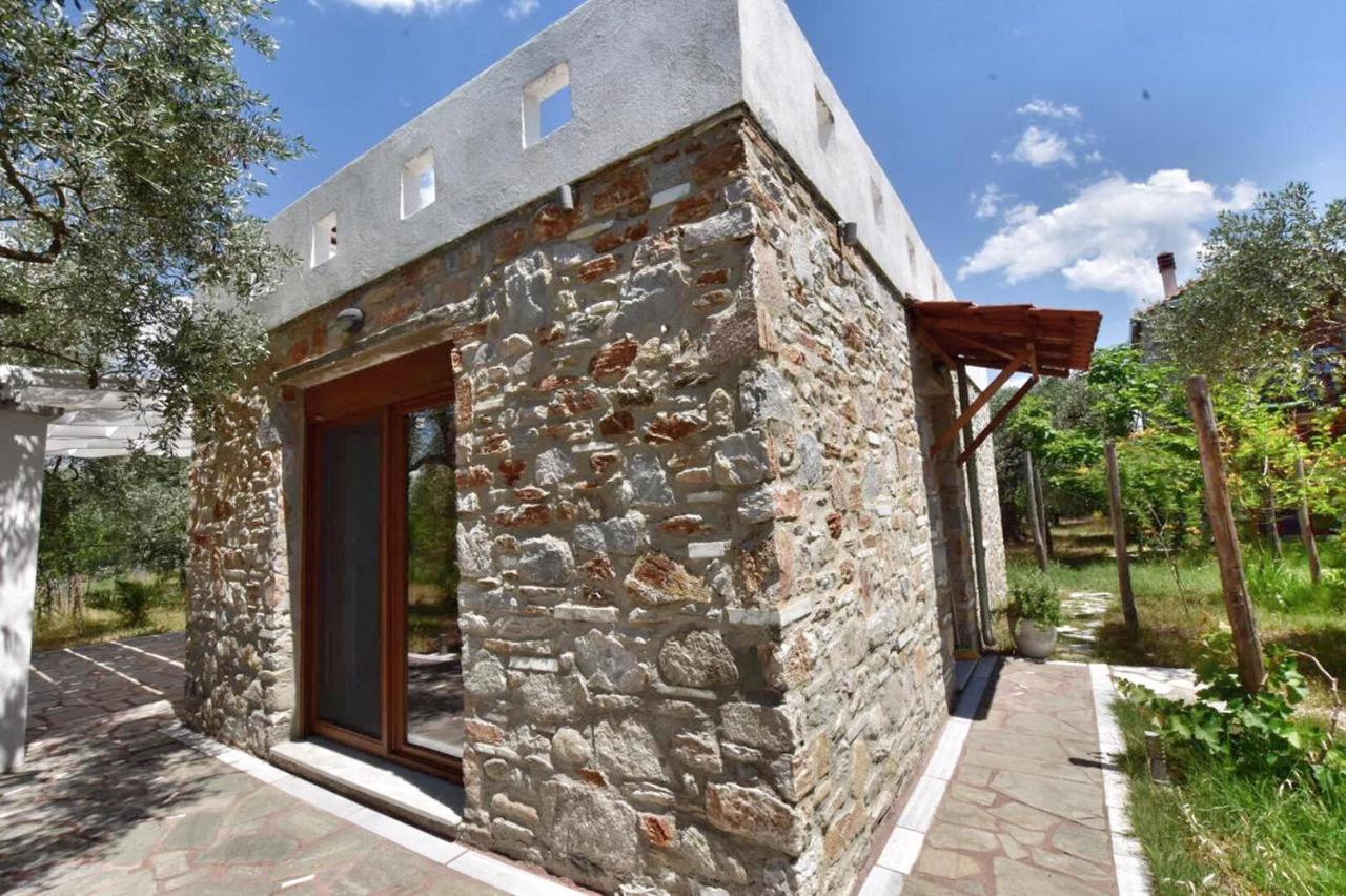 Elea Stone Houses In Organic Quiet Olive Grove, Prinos, Thassos Exteriör bild