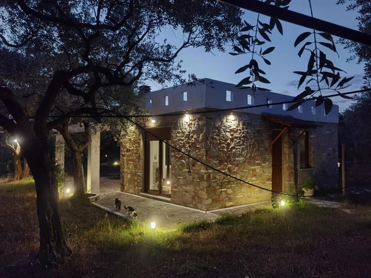 Elea Stone Houses In Organic Quiet Olive Grove, Prinos, Thassos Exteriör bild
